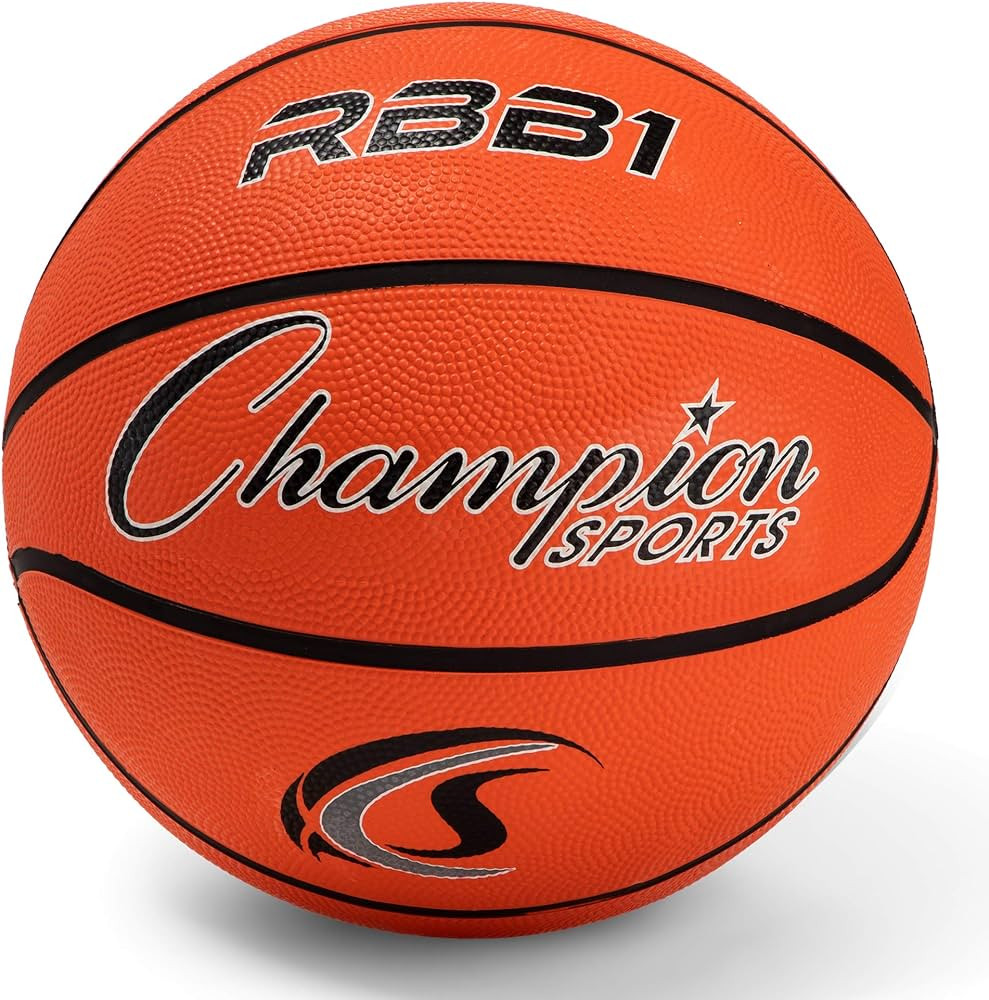 Champion Sports Official Heavy Duty Rubber Cover Nylon Basketballs | Amazon (US)