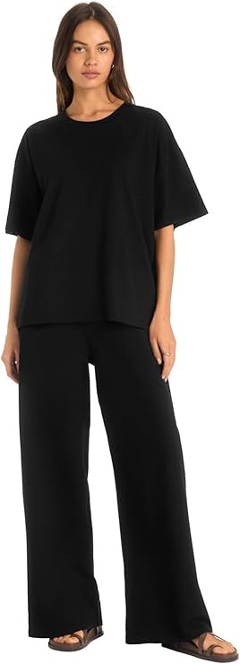 Vitamin A Women's Oversized Cotton Jersey Boyfriend Tee | Amazon (US)