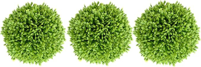 3.5 Inch Boxwood Balls Artificial Greenery Balls Decorative, Bowl Filler,Set of 3 Moss Balls Deco... | Amazon (US)