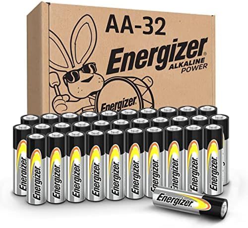 Energizer AA Batteries, Double A Long-Lasting Alkaline Power Batteries (32 Pack) | Amazon (US)