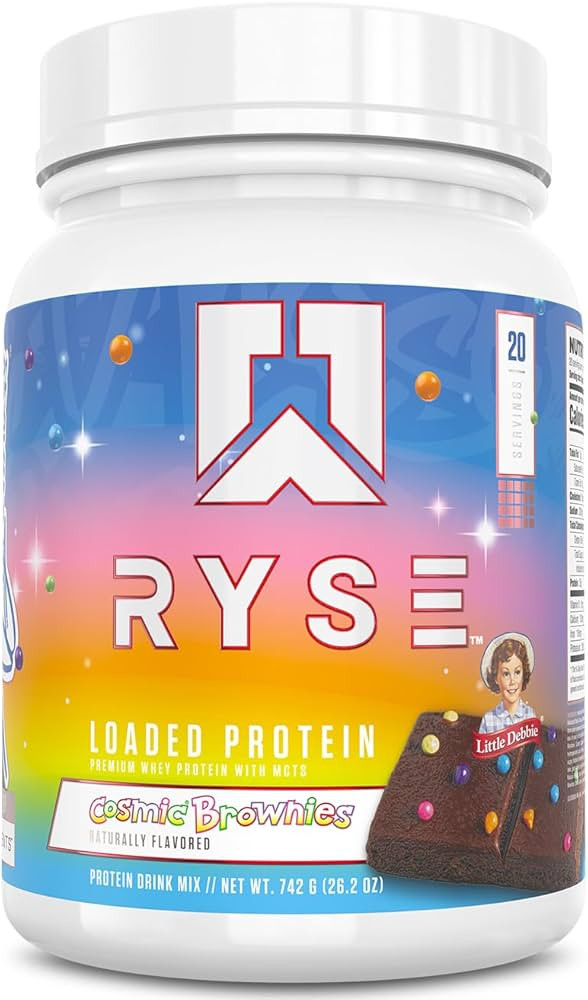 RYSE Loaded Protein Powder - Little Debbie Cosmic Brownie - 25g Whey Protein Isolate & Concentrat... | Amazon (US)