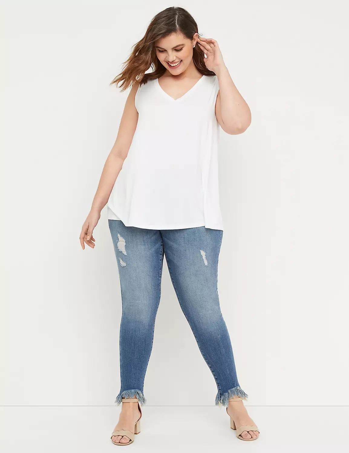 V-Neck Swing Tank | LaneBryant | Lane Bryant (US)