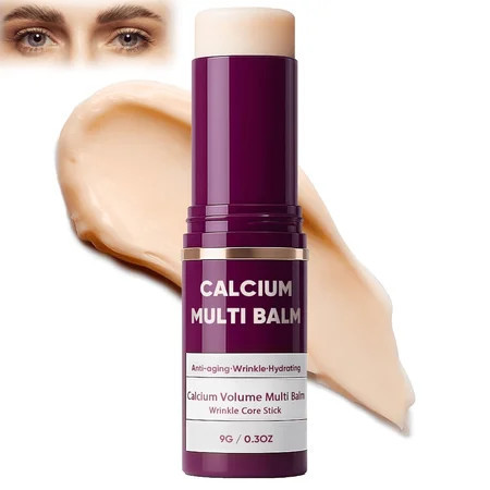 Calcium Volume Multi Balm, Wrinkle Core Stick, Korean Collagen Moisturing Stick, Anti-aging, Hydrating, Almond & Vitamin E for Lip Balm Eye Cream Neck | Walmart (US)