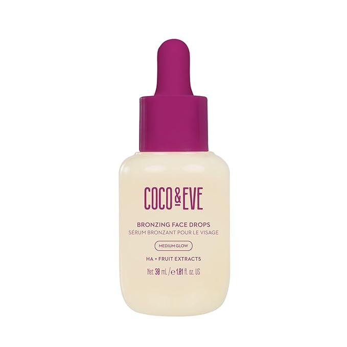 Coco & Eve Sunny Honey Bronzing Face Tanning Drops (Medium Glow) for Natural Self Tanning Hydrati... | Amazon (US)
