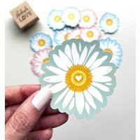 Boho Daisy Sticker, Mini Sticker Pack, Waterproof Sage Pink Blue Wildflower Vinyl Decal, Pastel Flower Water Bottle Laptop Car | Etsy (US)