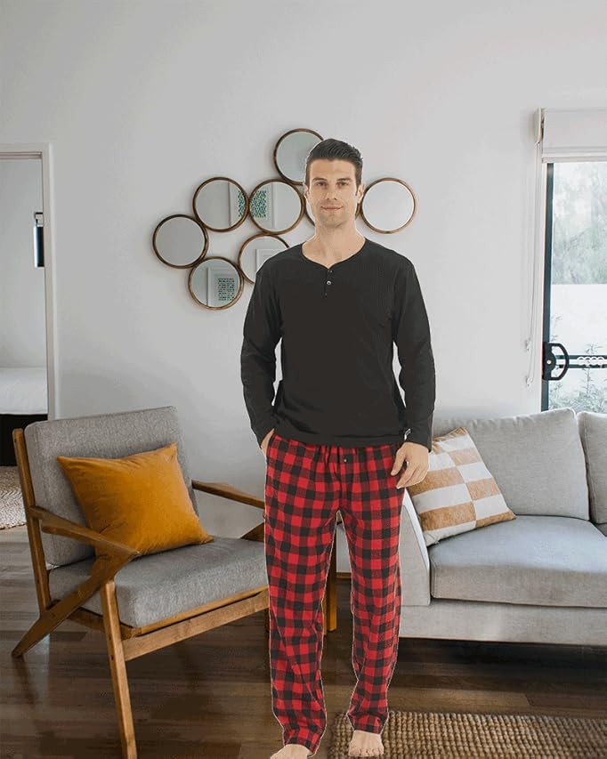 Amazon Essentials Men's Flannel Pajama Set | Amazon (US)