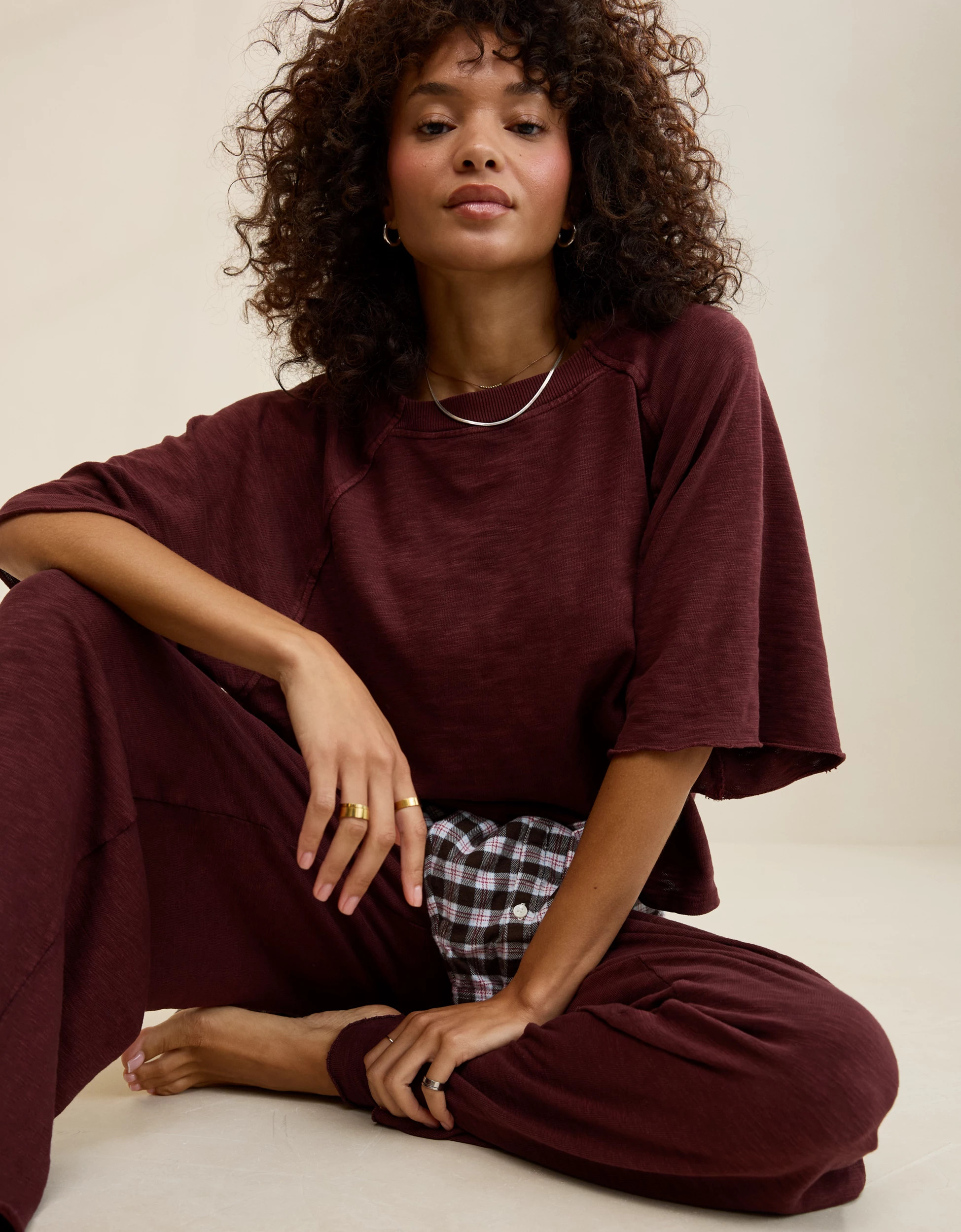 Aerie It's Casual Knit Slub T-Shirt | Aerie