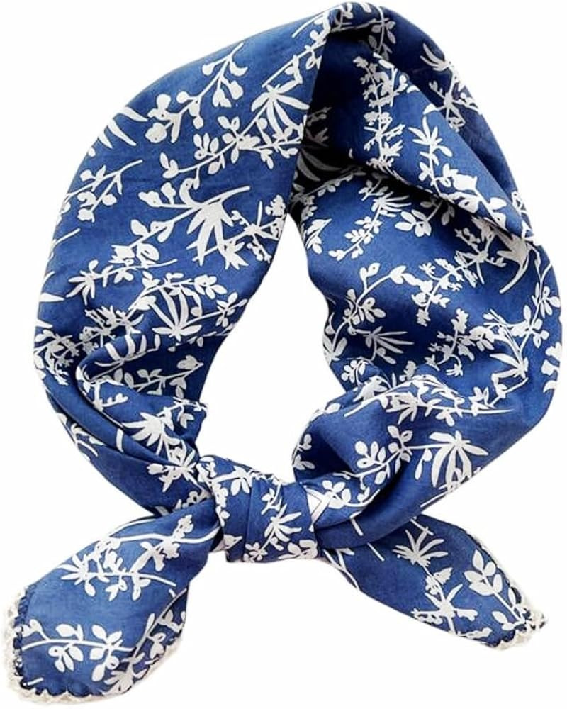 Large Cotton Bandana Headband, Head Wrap, Protective Coverage, Hair Neck Scarf for Women 28 x 28 ... | Amazon (US)