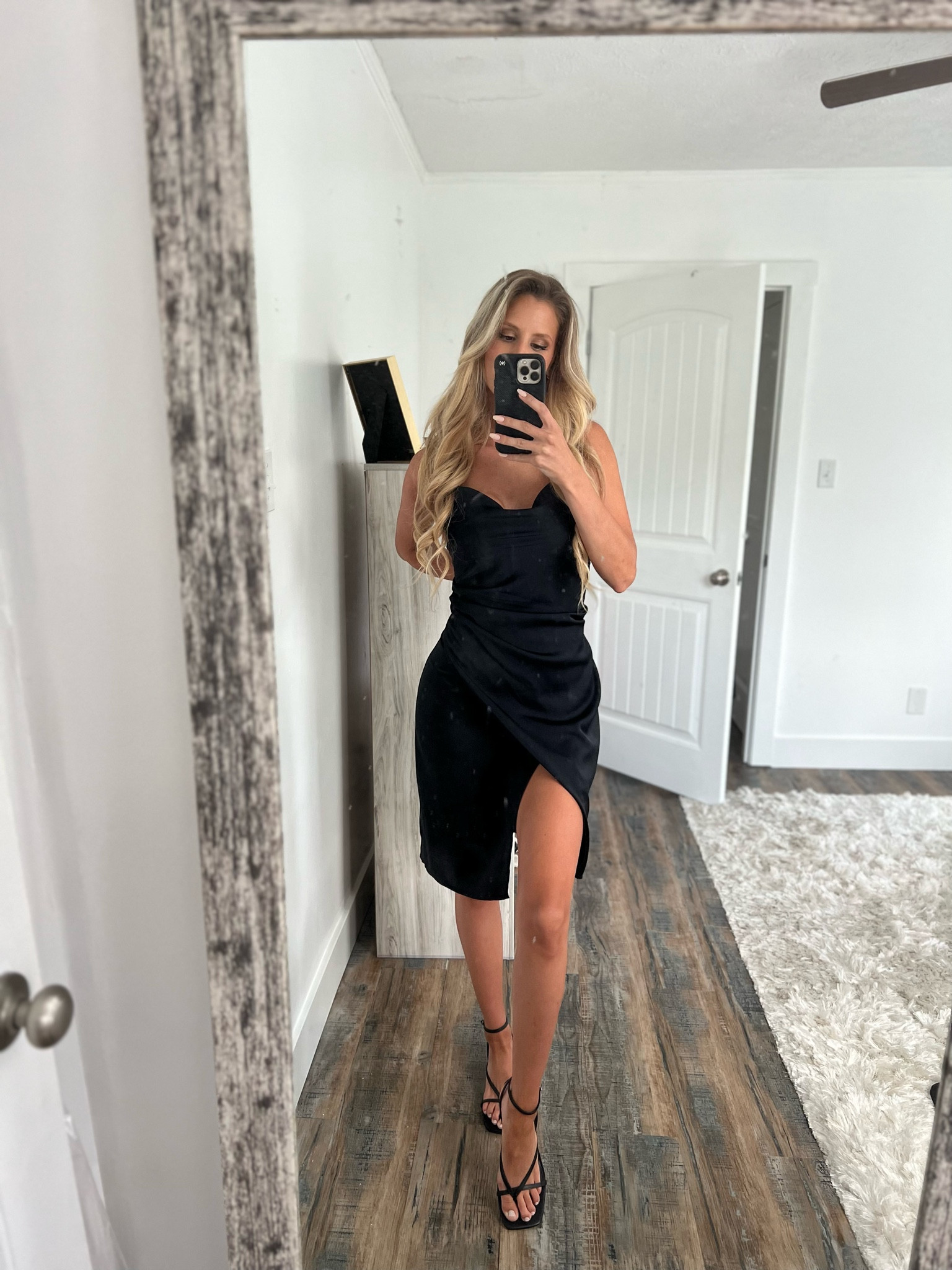 The perfect LBD! I’ve worn this black satin dress for rehearsal dinners, weddings, work events, and more. It’s so comfortable and elegant and I paired it with black Steve Madden heels. 

#LTKshoecrush #LTKwedding #LTKworkwear