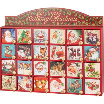 Primitives By Kathy Santa Claus Countdown Christmas Advent Box | Target