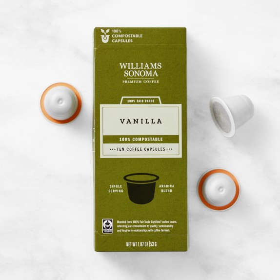 Williams Sonoma Compostable Coffee Capsules, Vanilla | Williams-Sonoma