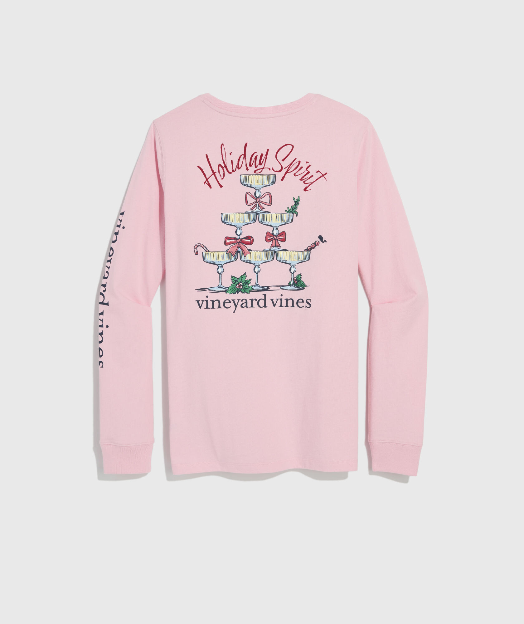Women's Holiday Spirits Long-Sleeve Pocket Tee | vineyard vines