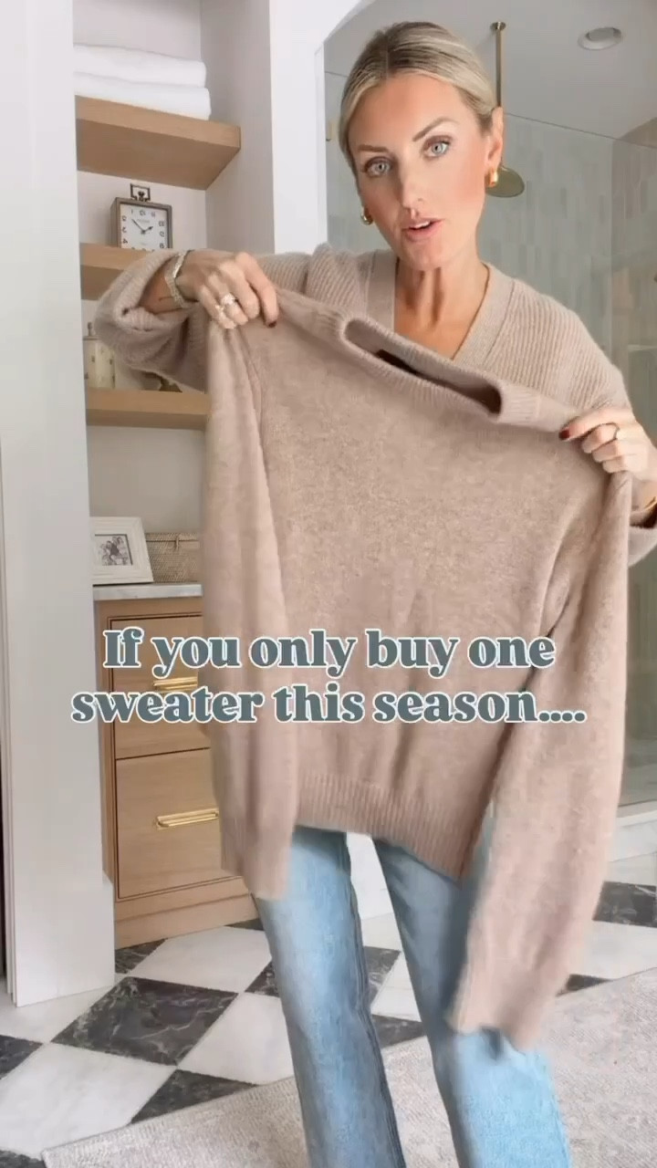 This is the sweater you need this season! The material is so soft - you’ll never want to take it off! It comes in several colors so there’s something for everyone! This would also make a great gift for somebody this holiday season!

Loverly Grey, Quince, cashmere sweater, Crewneck sweater, neutral sweater, cozy sweater, fall fashion, fall outfit ideas, holiday outfit ideas 

#LTKSeasonal #LTKStyleTip #LTKHoliday