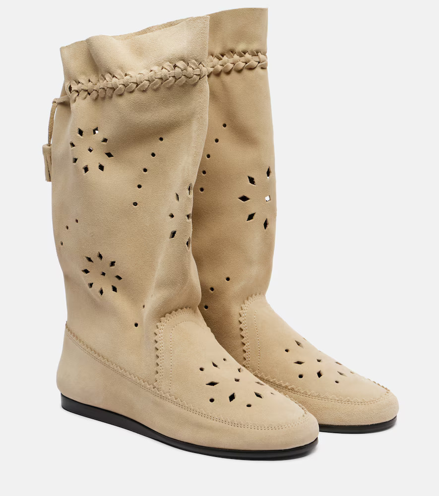 Isabel Marant Stiefel Welky aus Veloursleder | Mytheresa (DACH)