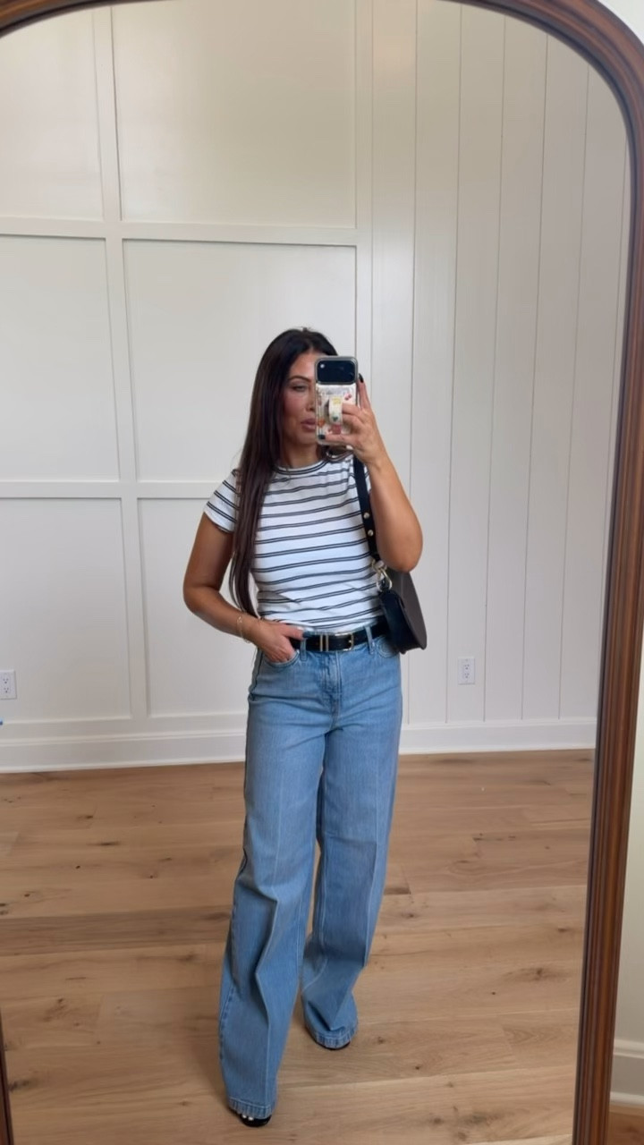 The perfect basics do exist 🙌 this striped tee paired with wide leg jeans from Walmart is such a go-to combo!! I’m in a size Small and 2.

#walmartfashion #walmartfinds #walmartstyle #walmartoutfits #ltkstyle #ltkunder50 #ltkunder100 #ltkfashion #ltksalealert #affordablefashion #budgetstyle #casualoutfits #everydaystyle #comfyfits #springstyle #summeroutfits #ootd #outfitinspo #styleonabudget #trendystyle #momstyle #realoutfits

#LTKSeasonal #LTKmomlife #LTKootd