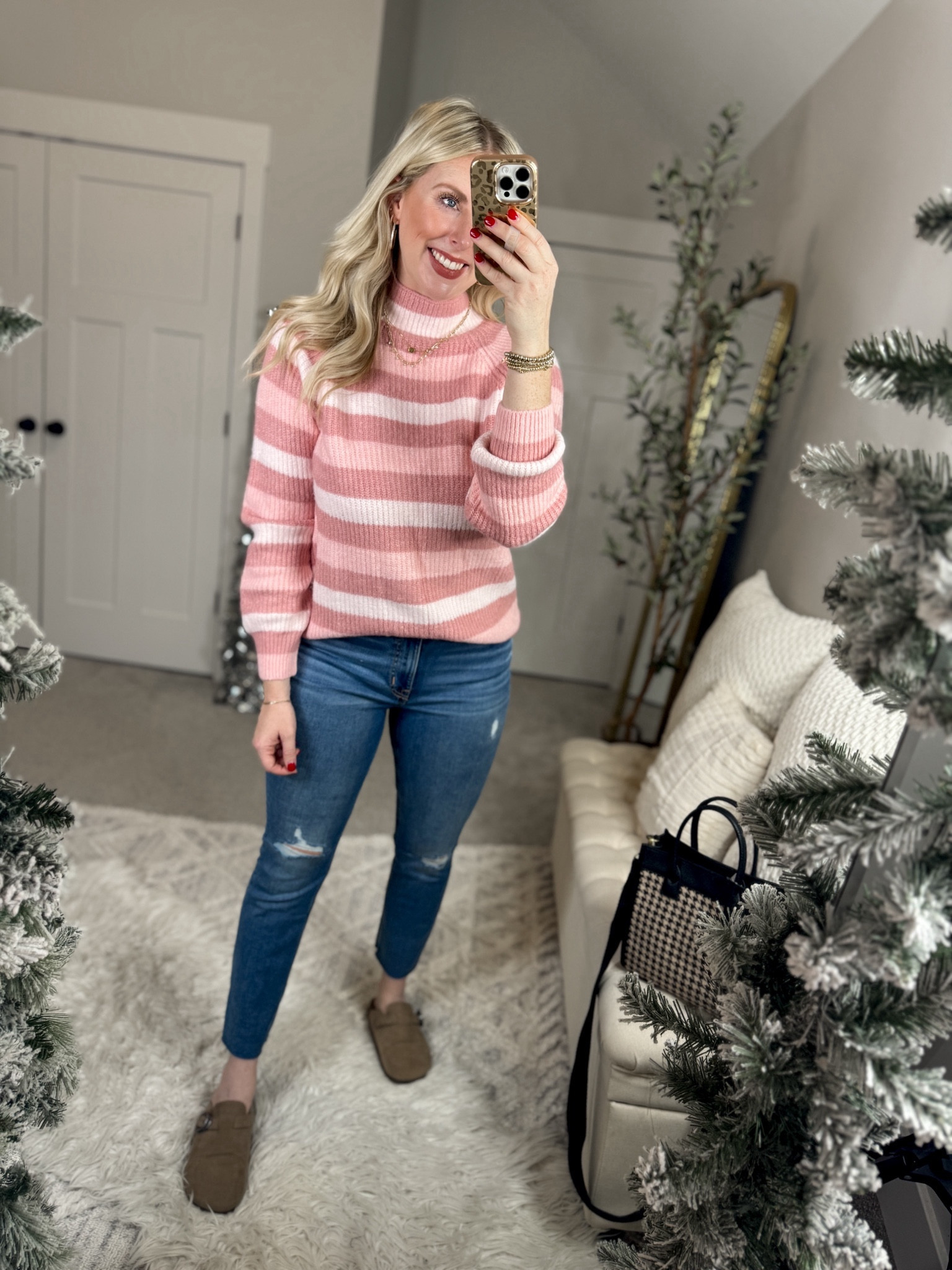 Weekend Walmart wins try on 
Striped sweater- medium 

#LTKSeasonal #LTKfindsunder50