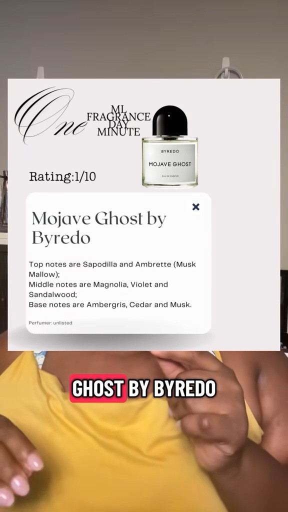 This is another scent that I really wanted to like but I don’t. On to the next…

If you wanna get samples of these fragrances I talk about check out @ScentSplit which helps me get my nose on so many different fragrances. This helps train my nose to smell and determine common notes I love. 

#fragrance #fragrancereview #series #byredo #mojaveghost #1mlseries

#LTKselfcare #LTKBeauty #LTKvlog