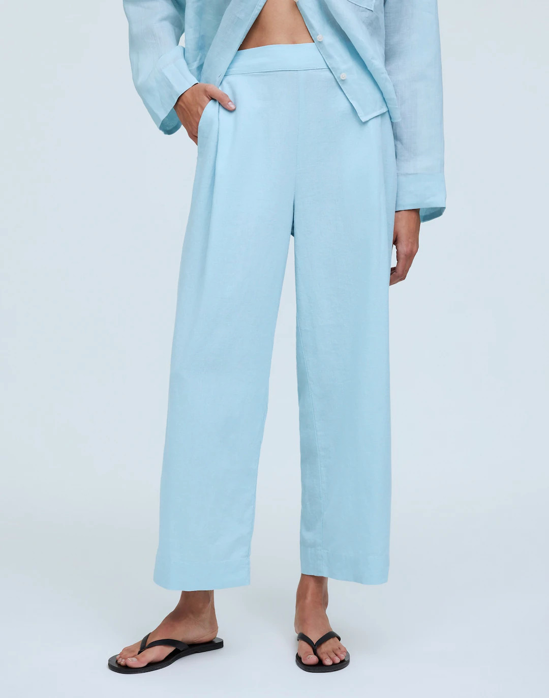 Pull-On Straight Crop Pant | Madewell