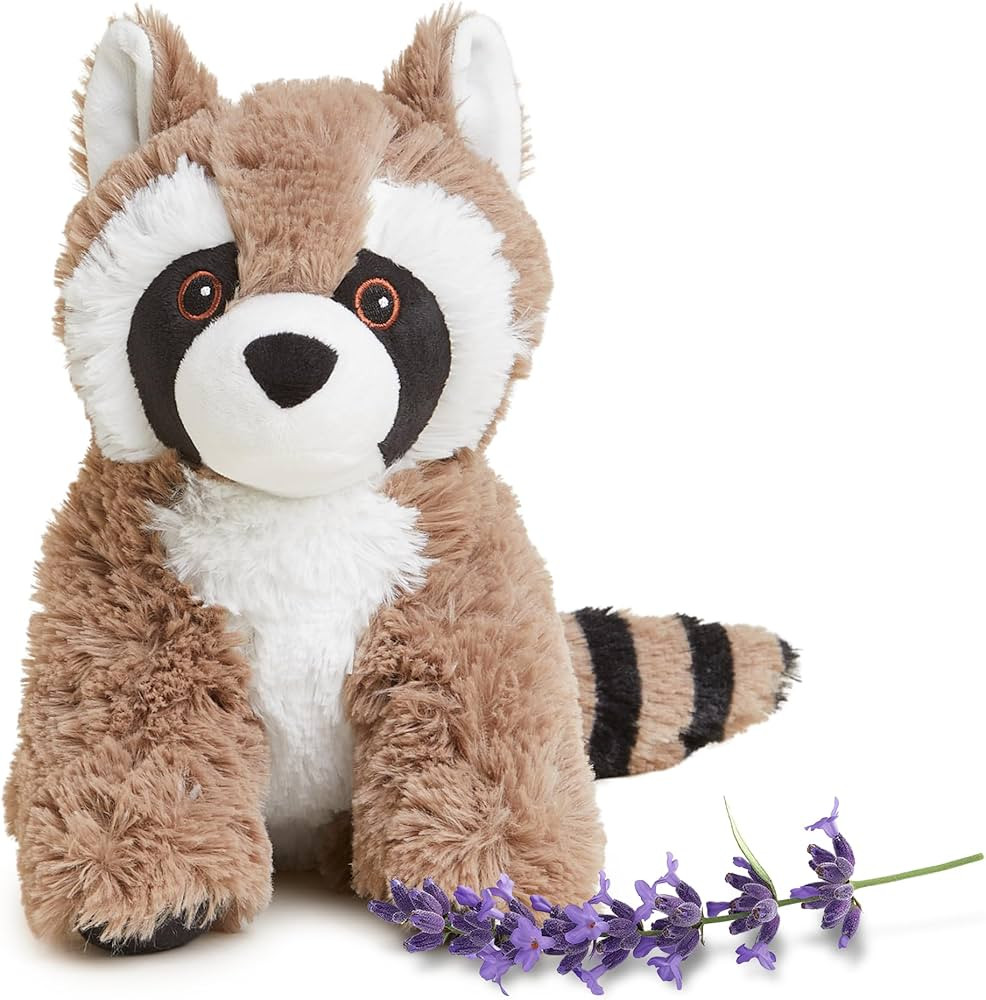 warmies Microwavable & Weighted Stuffed Animals, Raccoon - Heated Stuffed Animal Plushie for Warm... | Amazon (US)