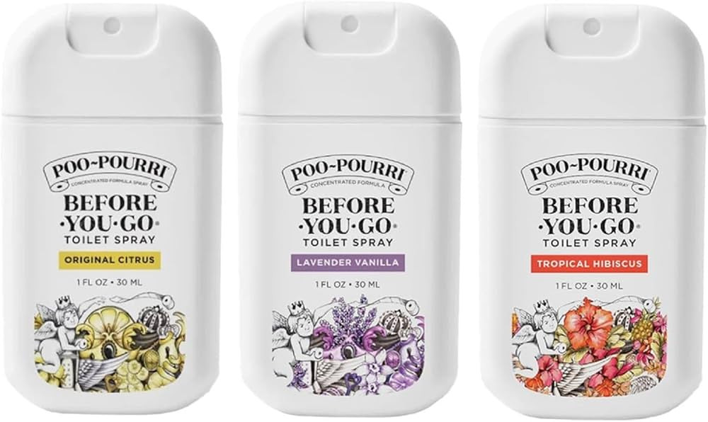 Poo-Pourri Before-You-Go Pocket Toilet Spray, Travel Essentials, 1 Fl Oz, Spring Variety 3 Pack, ... | Amazon (US)