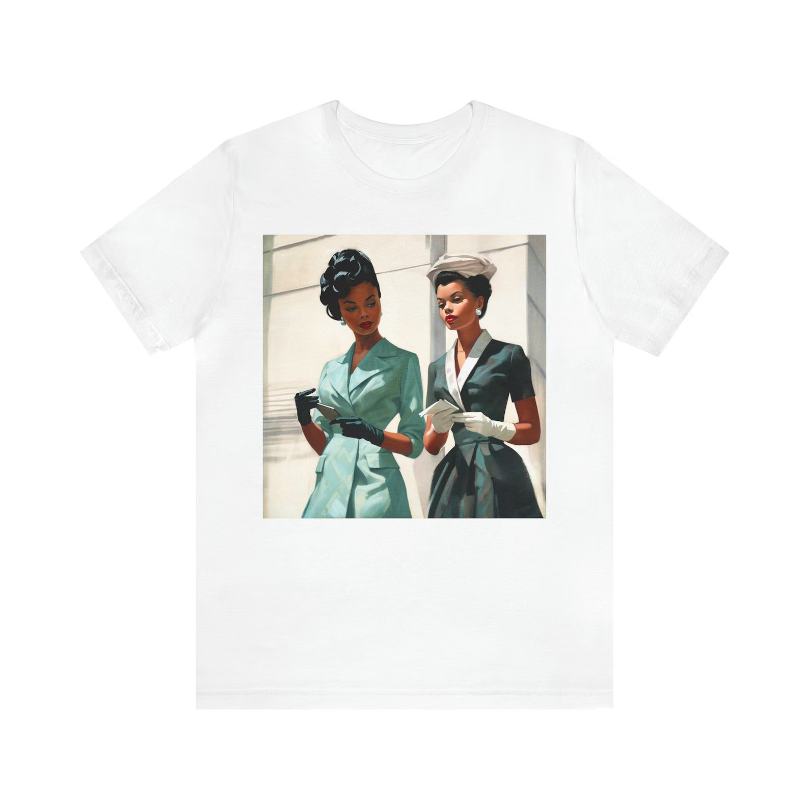 Melanin Ladies Shirt African American Tee 1950s Vintage Style Old School Vibe Classy Women Brown ... | Etsy (US)