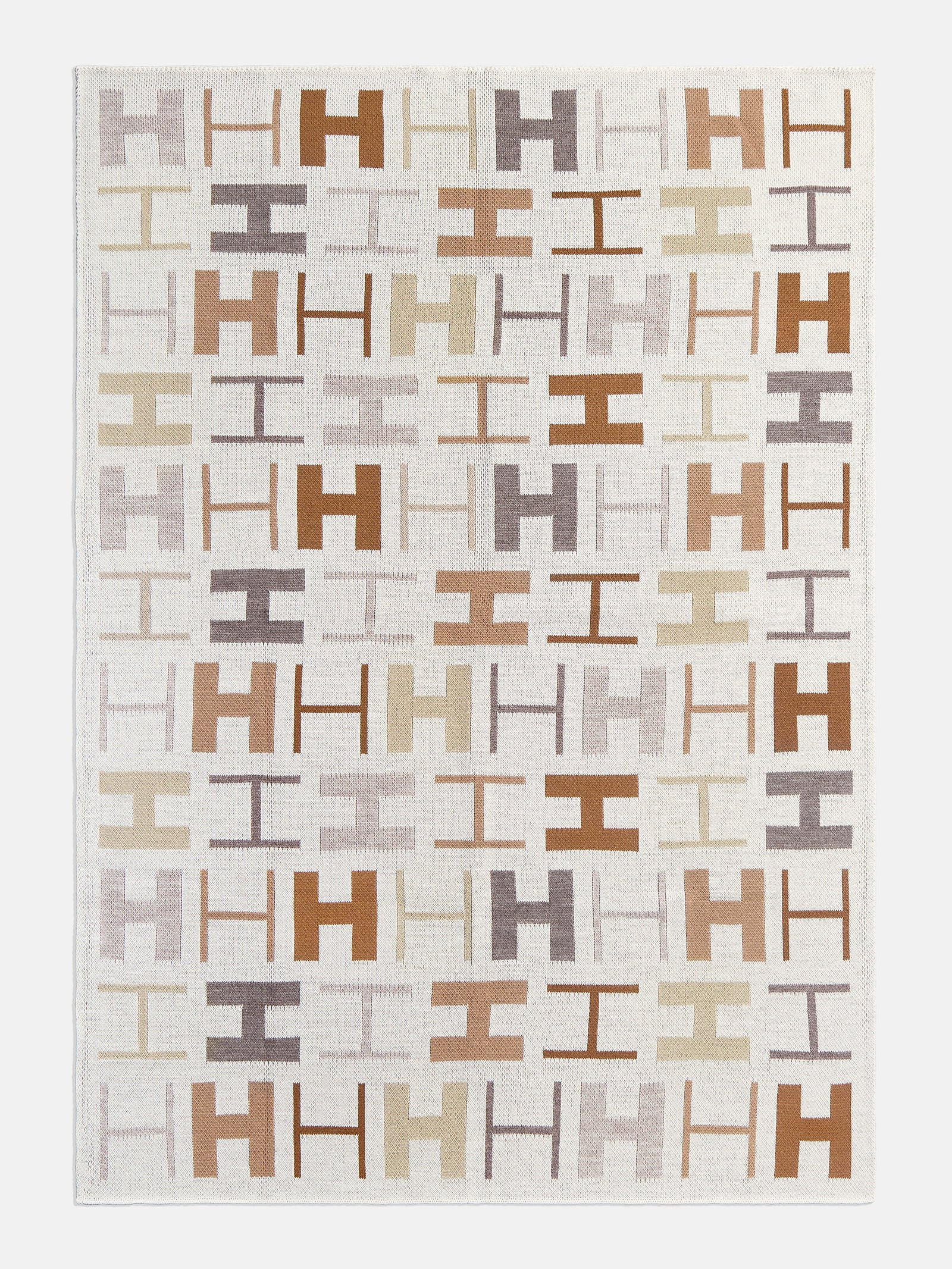 Upside Down & All Around Custom Blanket - White/Tan | BaubleBar