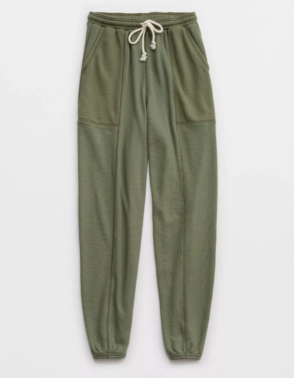 Aerie High Waisted Textured Jogger | Aerie