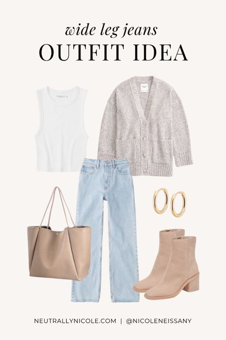 Wide leg jeans outfit

// wide leg denim outfit, how to style wide leg jeans, how to wear wide leg jeans, spring outfit, spring outfits, casual outfit, school outfit, work outfit, brunch outfit, date night outfit, spring denim trends, spring jeans trends, spring trends, spring fashion trends, spring shoes, spring shoe trends, tank top, cardigan, light wash denim, ankle boots, tote bag, hoop earrings, Abercrombie jeans, Abercrombie denim, Lulus, Amazon fashion, Dolce Vita, neutral outfit, neutral fashion, neutral style, Nicole Neissany, Neutrally Nicole, neutrallynicole.com (4.16)

#liketkit #LTKSeasonal #LTKshoecrush #LTKitbag #LTKstyletip #LTKfindsunder50 #LTKfindsunder100 #LTKsalealert