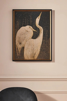 Crane Pair Wall Art | Anthropologie (US)