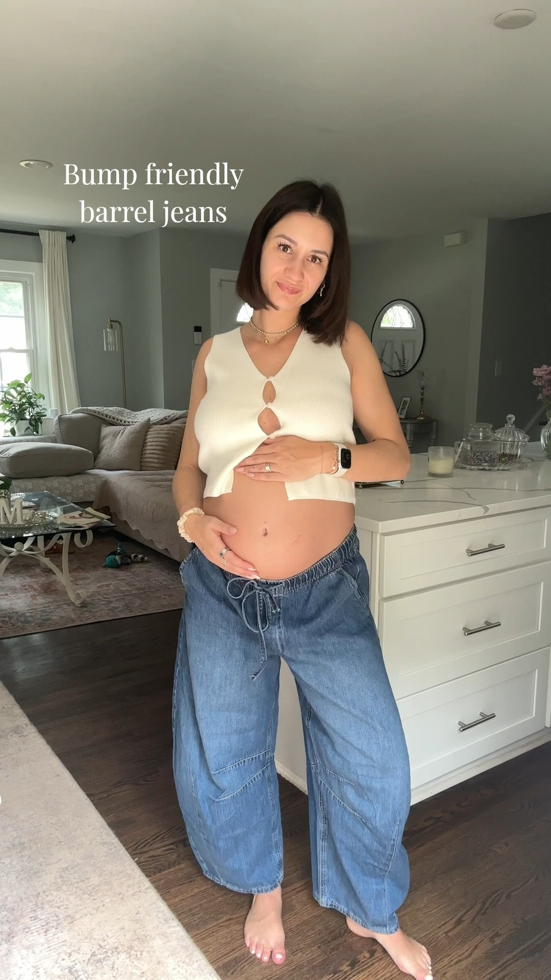 Size M (pre-pregnancy was true size Small)✨

#LTKFindsUnder50 #LTKBump