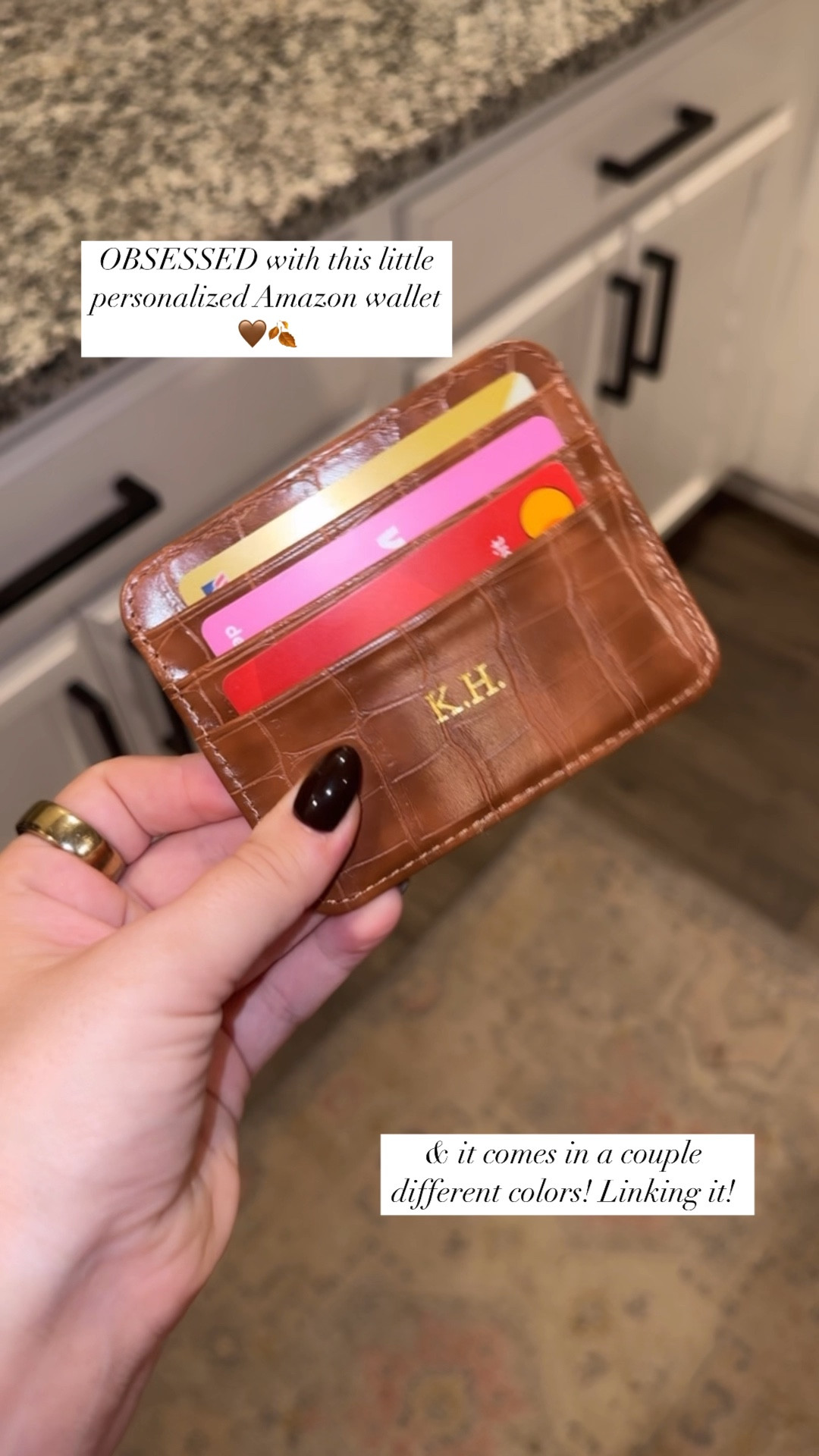 Personalized Amazon wallet 🤎🍂 

#LTKFindsUnder50 #LTKSeasonal #LTKFallSale
