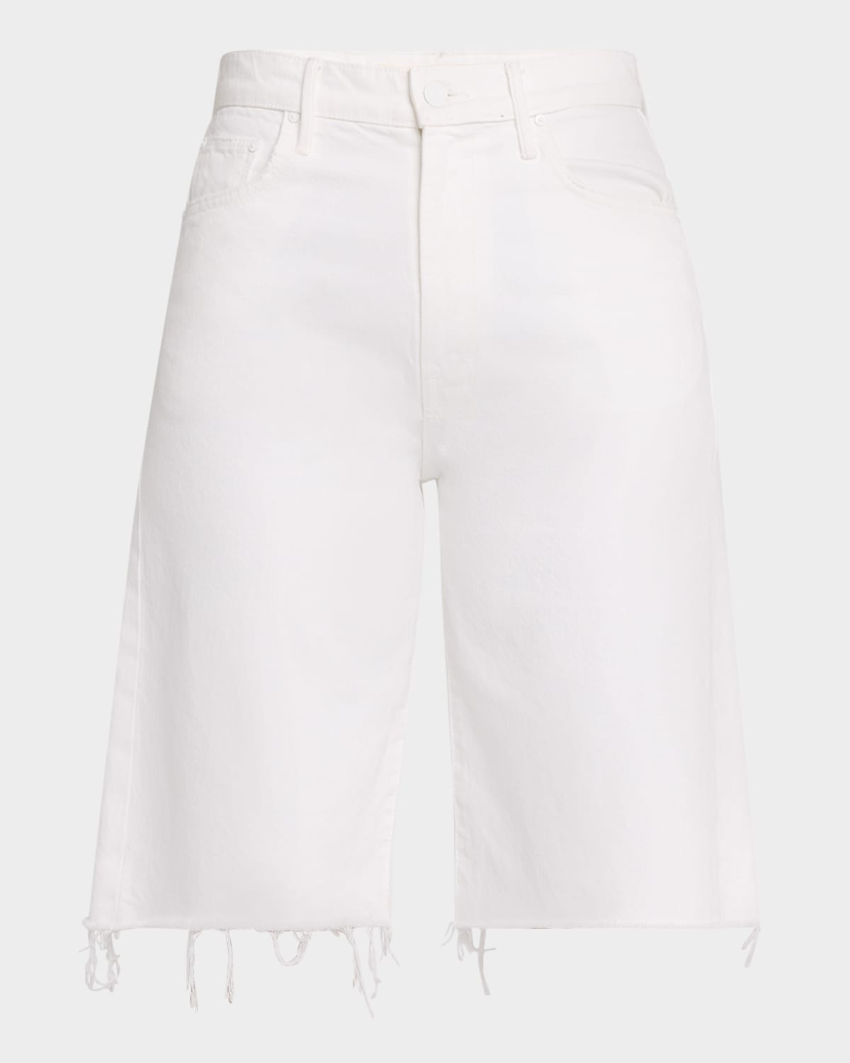The Maven Bermuda Fray Denim Shorts | Neiman Marcus