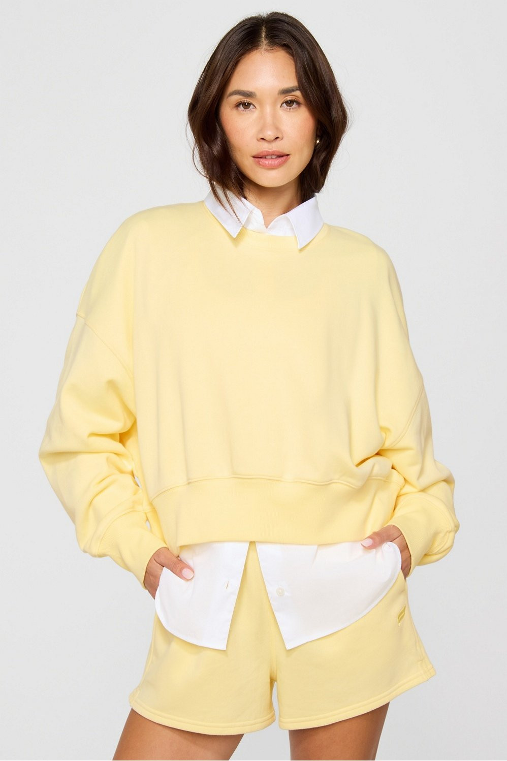 Year Round Terry Crew Neck Sweatshirt | Fabletics