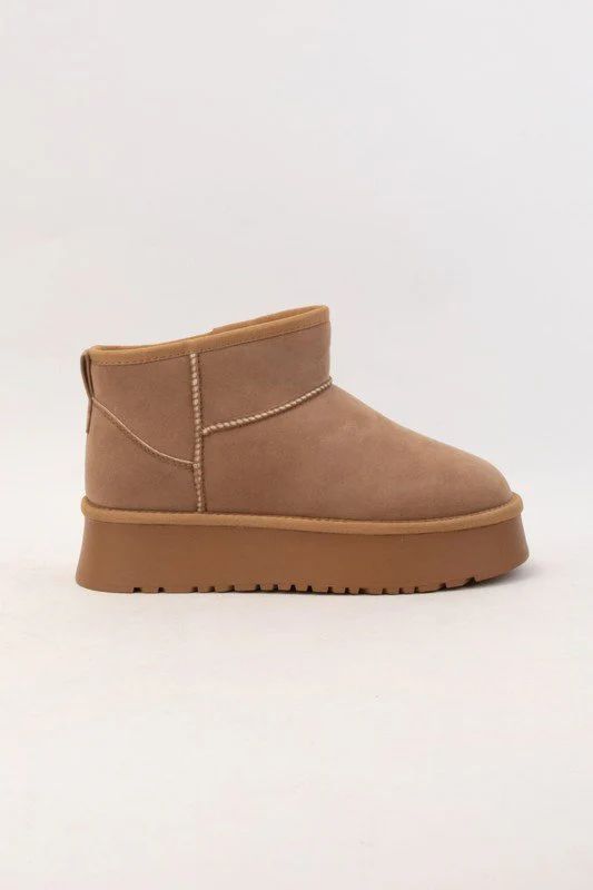 Camel Suede Chunky Platform Boots | Magnolia Boutique | Magnolia Boutique