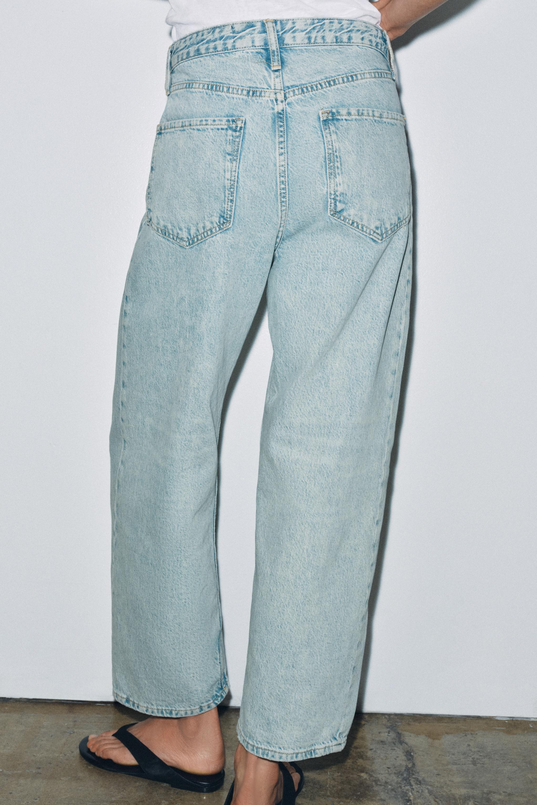 ZW COLLECTION MID-RISE RELAXED ANKLE JEANS | Zara UK