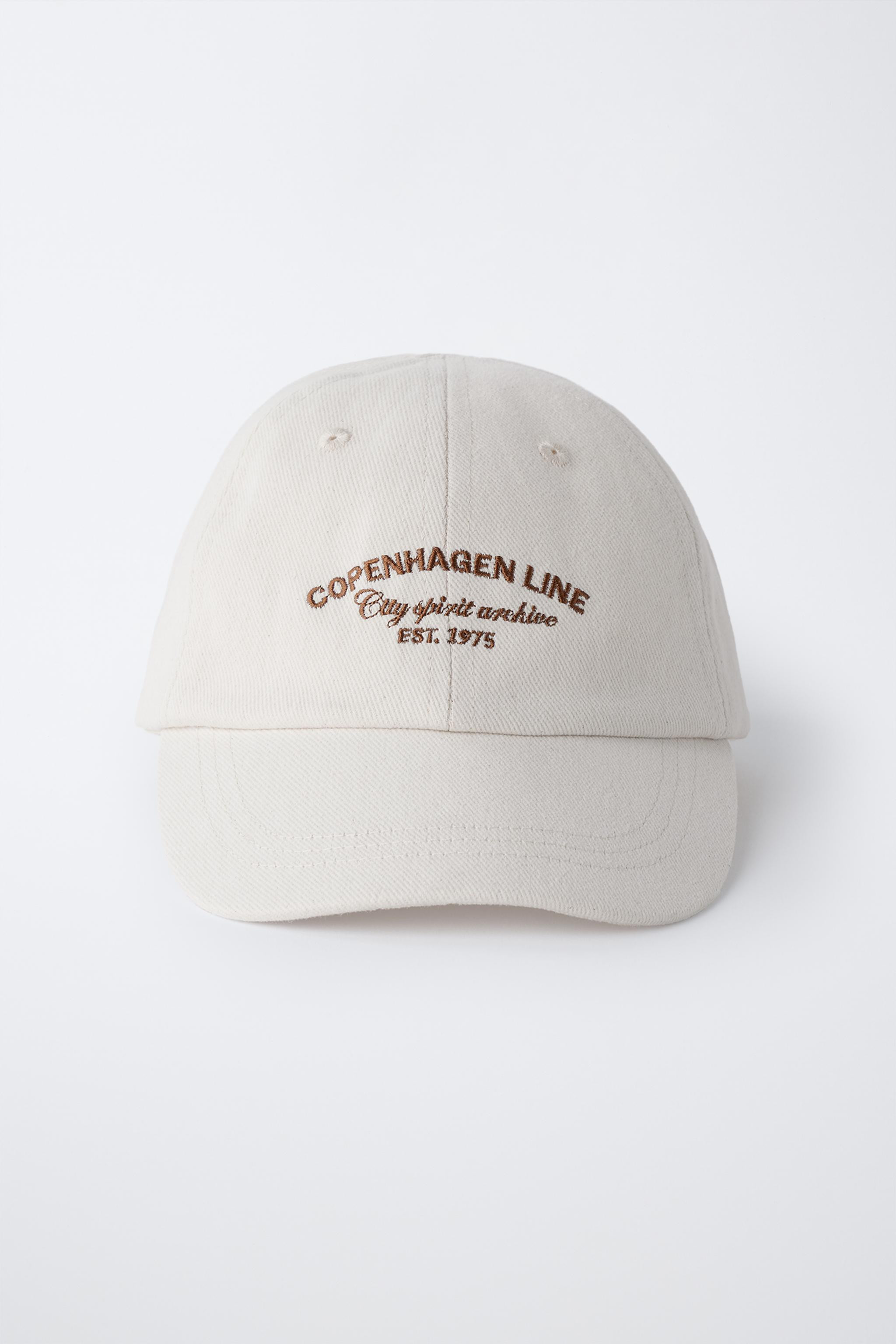 EMBROIDERED TEXT CAP | Zara US