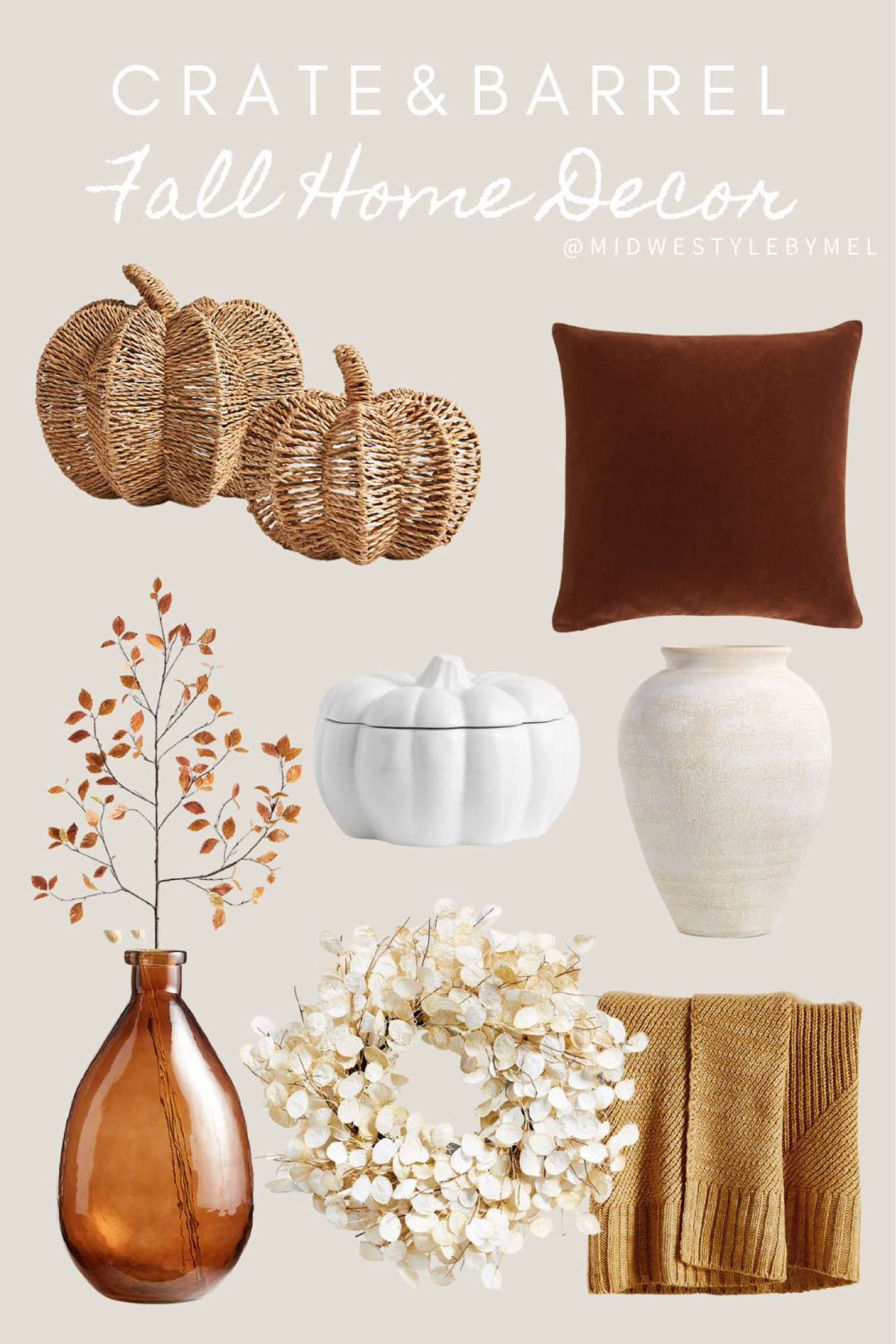 Fall decor finds from Crate&Barrel!! #fall #crate&barrel #home 

#LTKstyletip #LTKhome