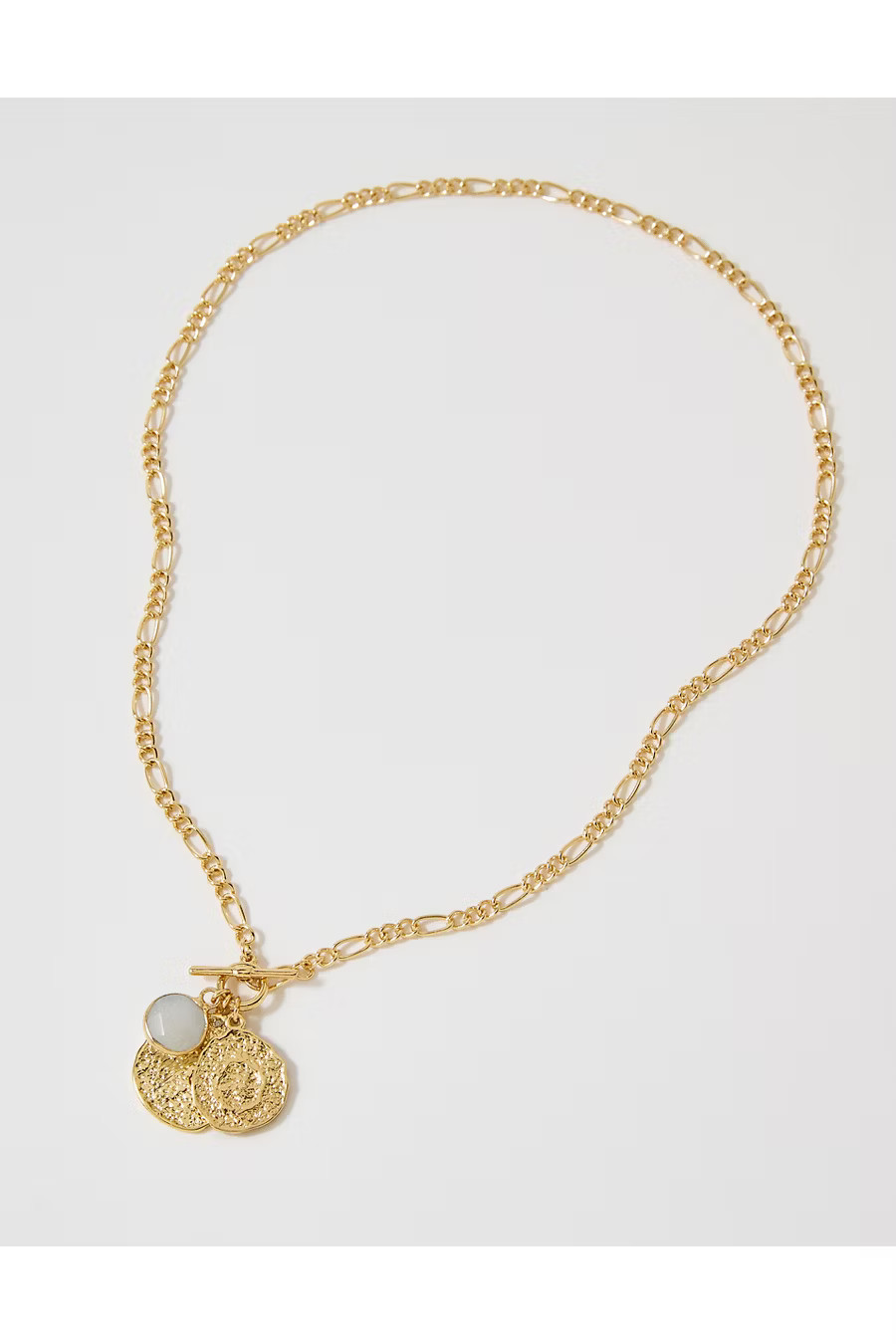 Aerie Colored Stone Charm Necklace Women's Gold One Size | American Eagle Outfitters (US & CA)