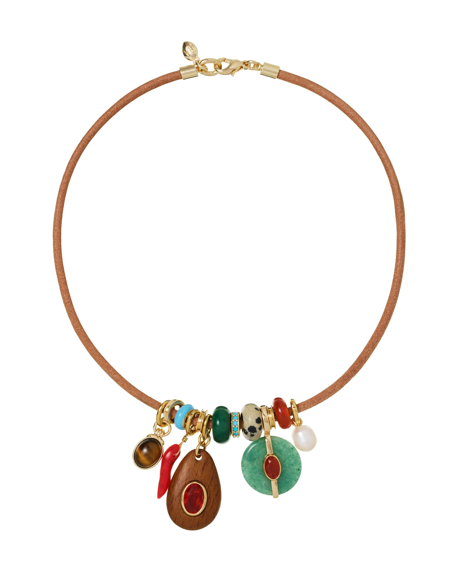 The Leather Tiny Treasures Necklace | Roxanne Assoulin