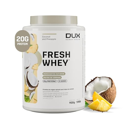 DUX NUTRITION - Fresh Whey Pineapple & Coconut - 20g of Protein per Serving - Amino Acids, Brazilian Fruits and Nuts, Pre and Post-Workout - 31.7oz | Amazon (US)