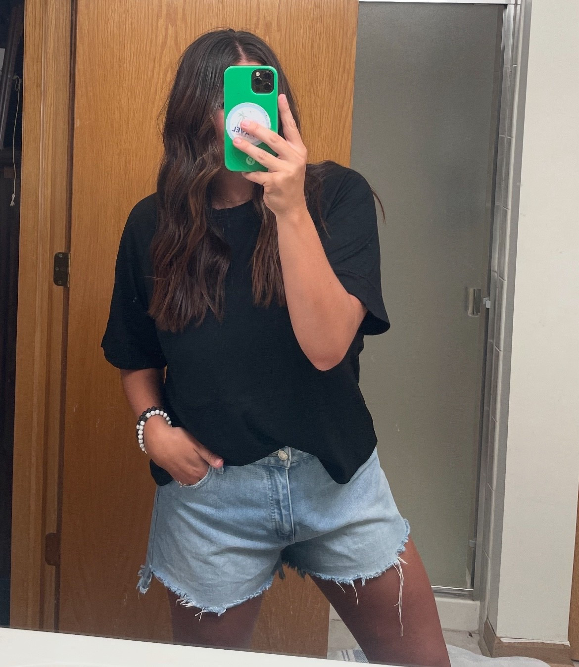 Walmart Jean shorts are my favorite for chasing my kids around or working a long shift at the bar. Super comfortable!! 

#LTKFindsUnder100 #LTKMidsize #LTKSeasonal