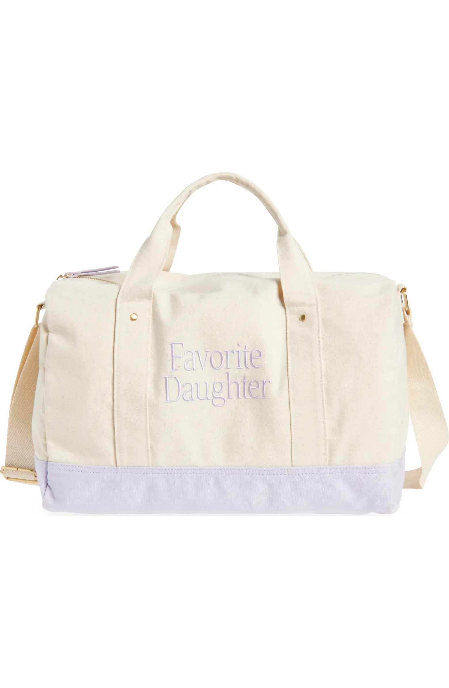 Logo Embroidered Canvas Duffle Bag | Nordstrom