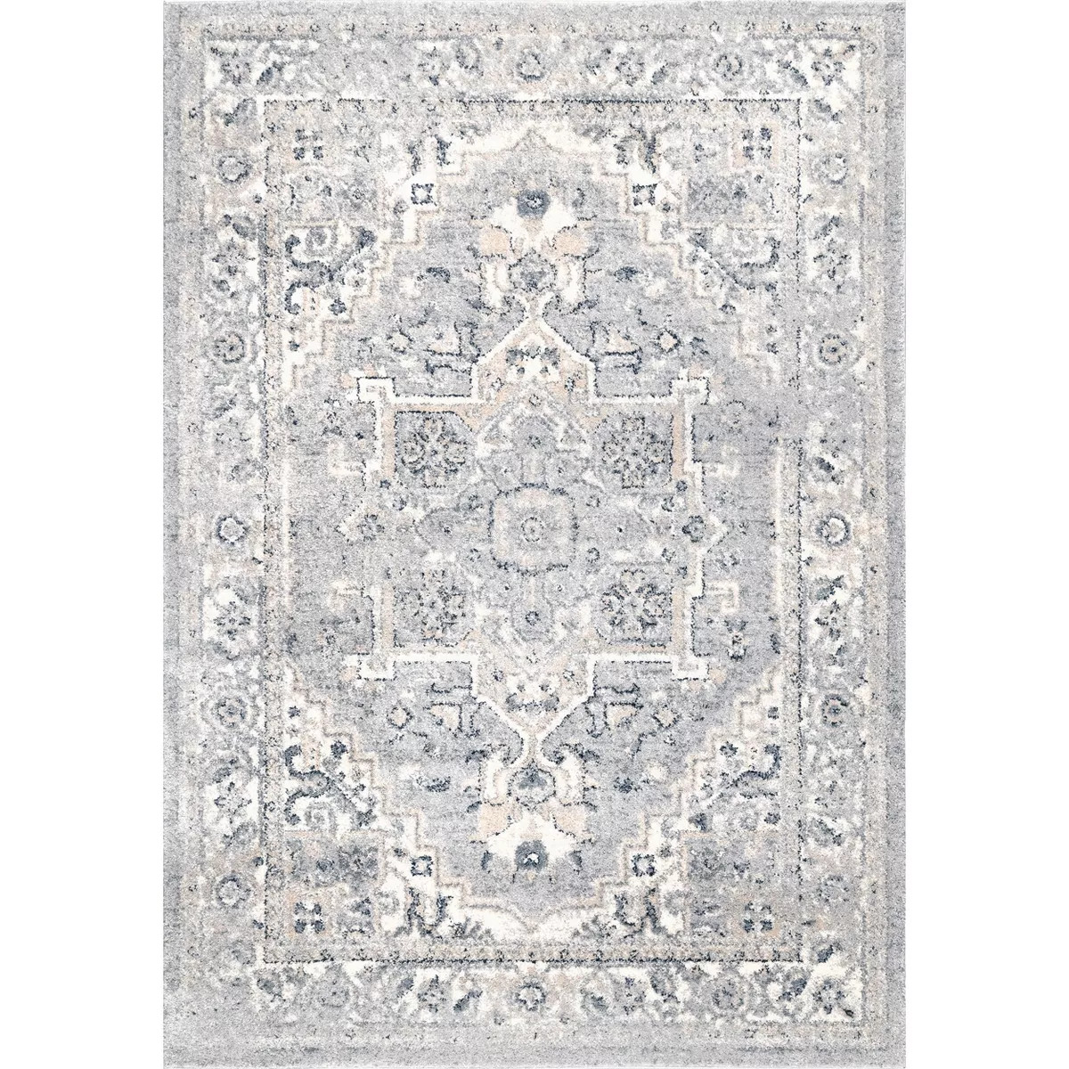 nuLOOM Gena Distressed Transitional Medallion Area Rug | Target