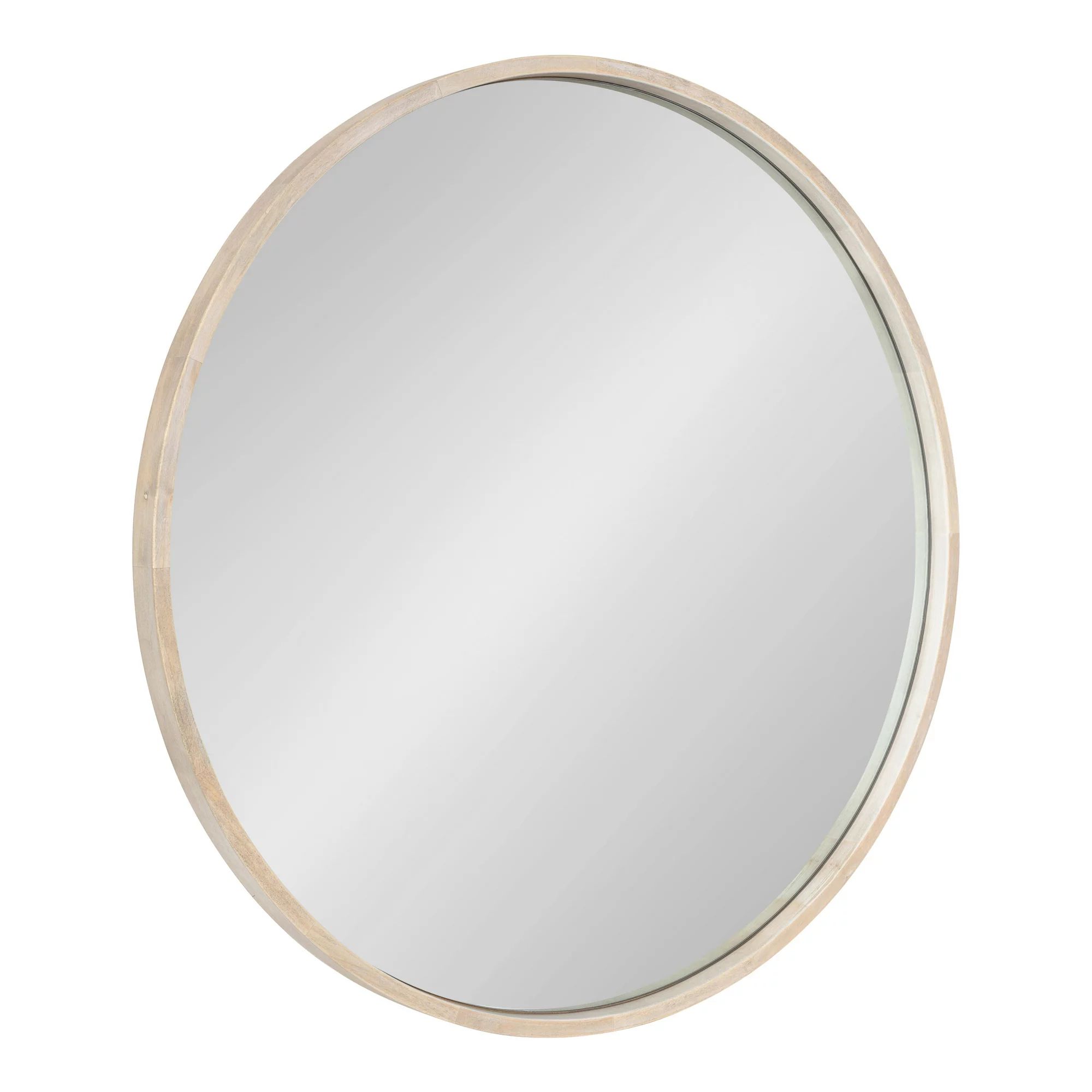 Kate and Laurel Valenti Farmhouse Round Wall Mirror, 28 inch Diameter, White, Decorative Circle M... | Walmart (US)