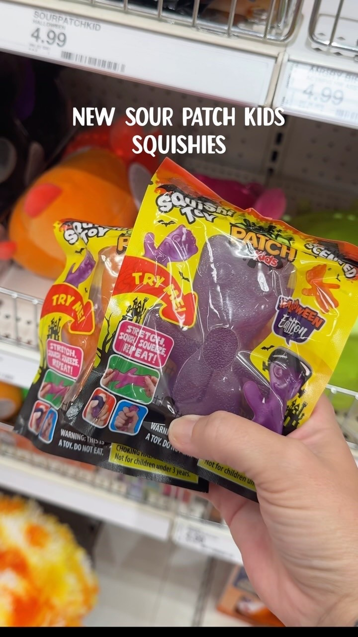 NEW sour patch kids Halloween squishes and more Halloween toys at target! Follow + comment “SHOP” for a link to what’s online! (make sure you’re following to receive it) ✨ & if you love Holiday finds and gift ideas, follow along for more!