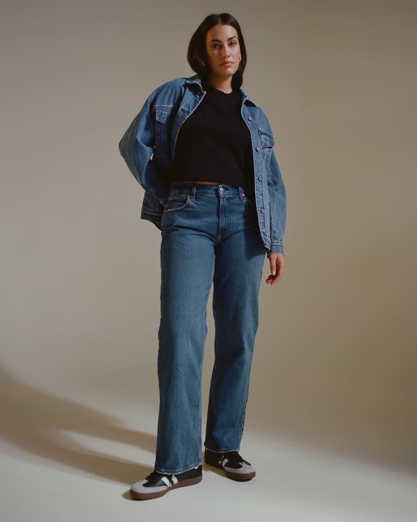 Essential Polished Body-Skimming Tee | Abercrombie & Fitch (US)