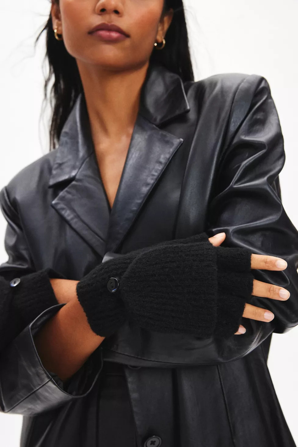 Cozy Ribbed Knit Convertible Glove | Urban Outfitters (US and RoW)