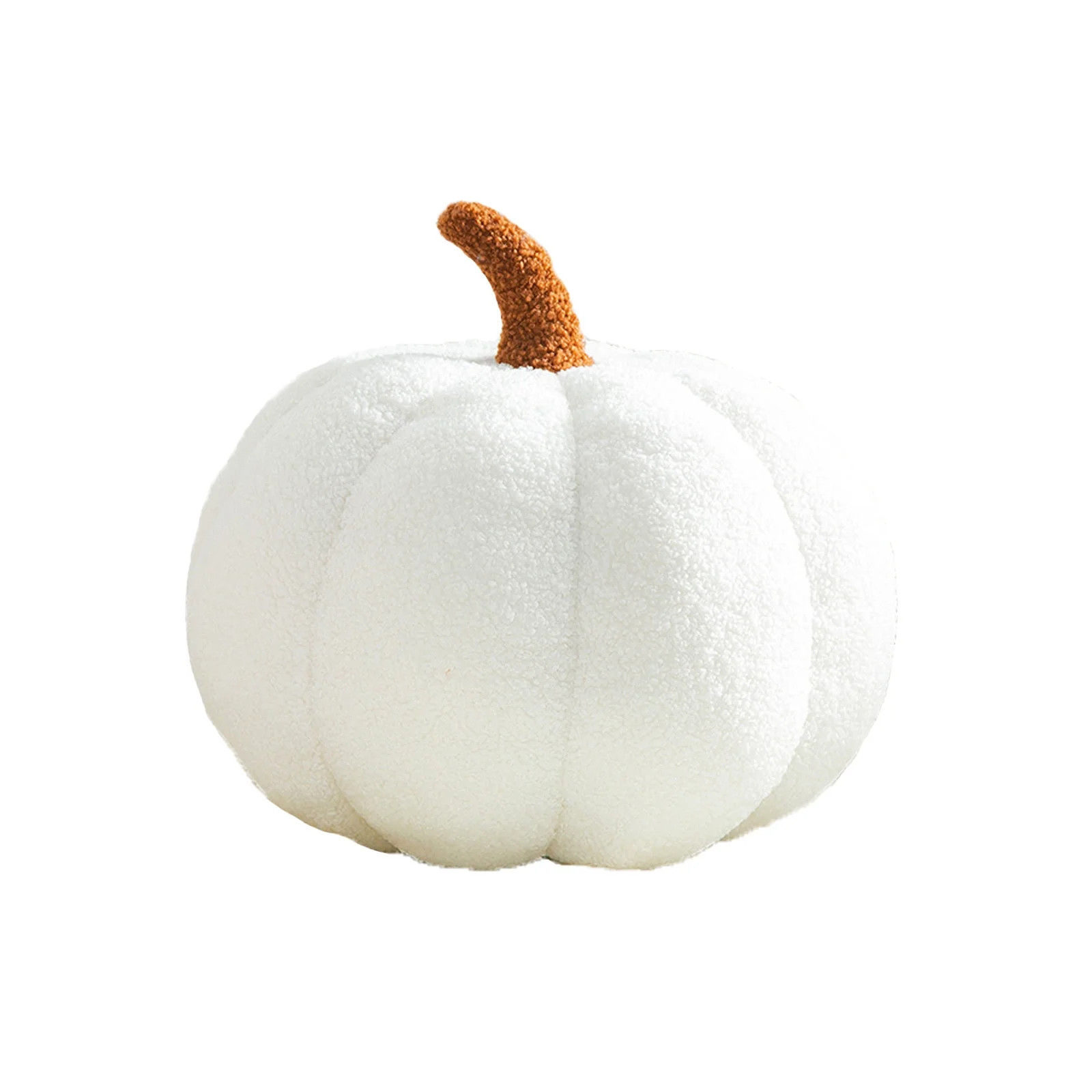 QISIWOLE Teddy Fleece Pumpkin Throw Pillows Ultra Soft Sherpa Decorative Cute 3D Shaped Cushion H... | Walmart (US)
