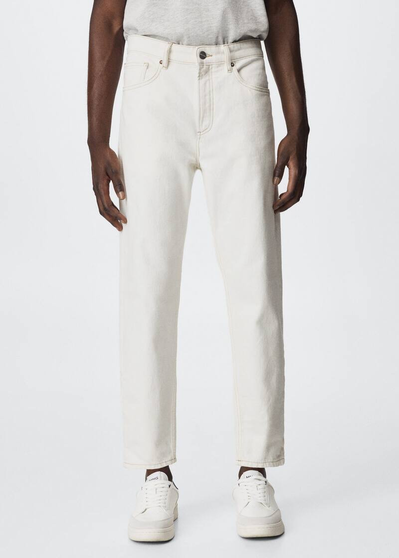 Ben tapered cropped jeans | MANGO (US)