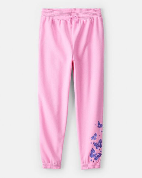 Girls Wicked Glinda Sparkle Butterfly Joggers - Pink | Carter's Inc